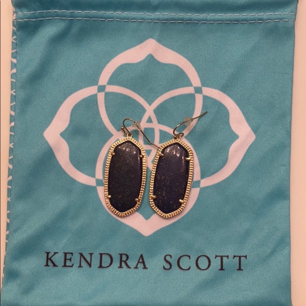 Kendra Scott lapis blue earrings